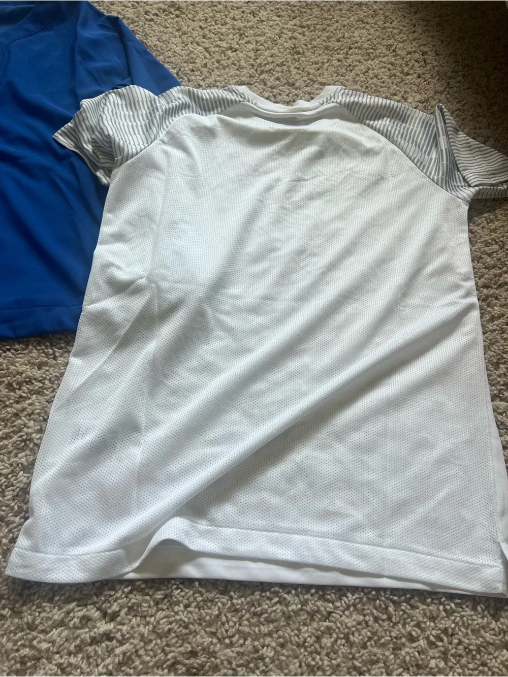 Nike Blue Long-Sleeve Top with White Short-Sleeve Shirt Set